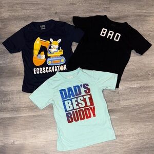 Kids Graphic T-Shirts Set Bundle Lot
